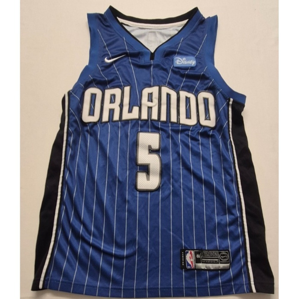 Mo Bamba Orlando Magic Nike Icon Edition Jersey Blue pinstripe NBA Disney‎ No SZ